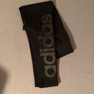Adidas black leggings size medium
